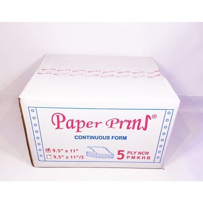 

PAPER PRYNS 9 1/2" X 11'' 5 PLY CONTINOUS FORM KOMPUTER ( DUS )