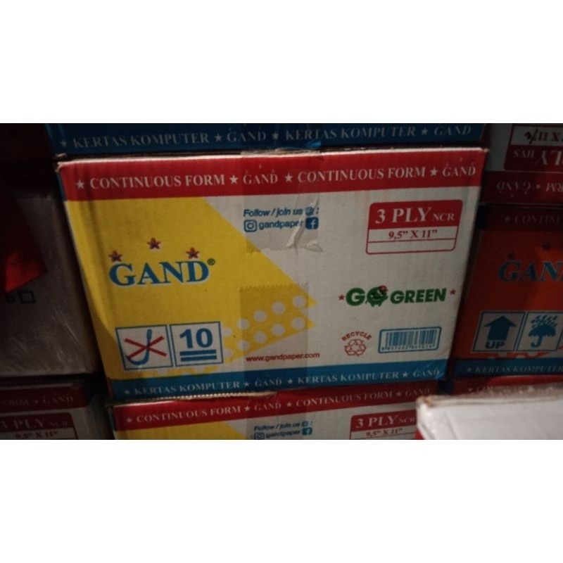 

Kertas continous form 3 ply full/ bagi 2