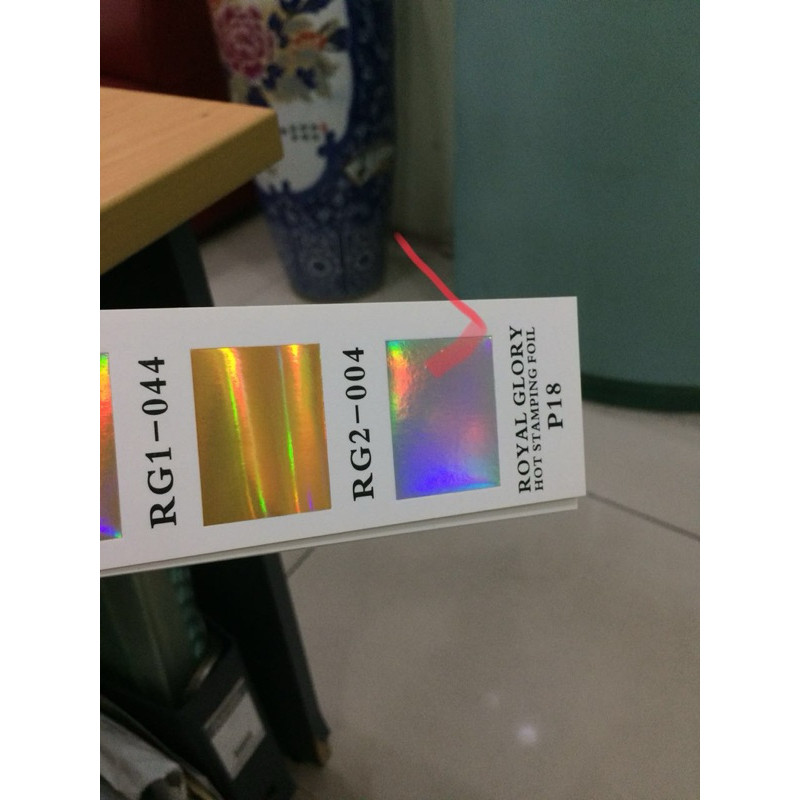 

KERTAS F HOLOGRAM / HOT STAMPING F 1/2 ROLL HOLOGRAM / HOLOGRAM SIER / Hotprint / Em
