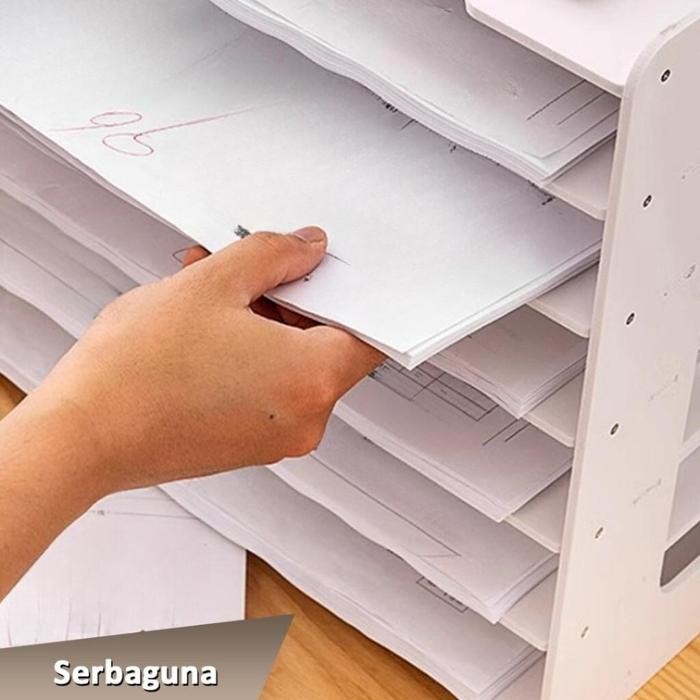 

Promo Cozycraft - Rak Meja Desk Organizer Multi-Sekat Penyimpanan File Kantor Dokumen Buku Majalah