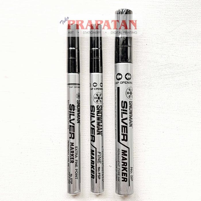 

Ready JT Snowman Silver Marker / Spidol Silver Snowman