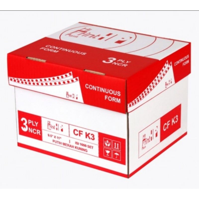 

CONTINUOUS FORM 9.5/2 X 11/2 3 PLY - UKURAN DIBAGI 4