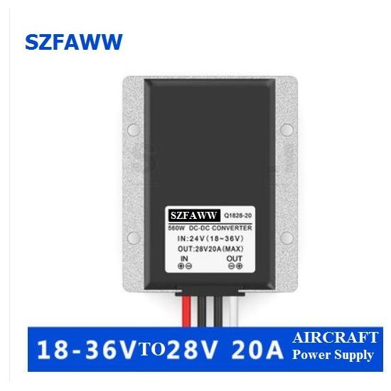 kima 560W (20A) DC-DC Step Up-Down Module 18V-36V to 28V 20A for Aircraft