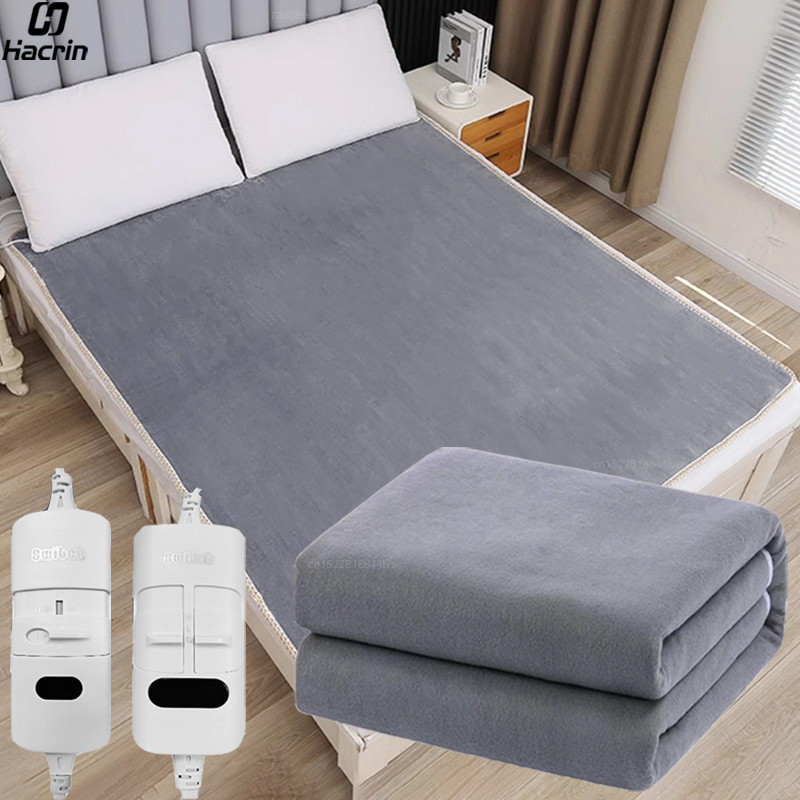 Electric Blanket 220V Electric Heating Blanket Heated Bed Electric Heating Pad for Bed Electric Heat