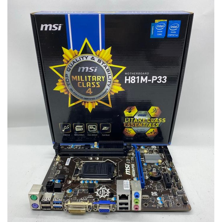 MOTHERBOARD MSI H81M-P33 SOCKET 1150 TERLARIS