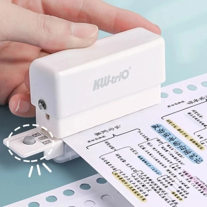 

A4 A5 B5 6 lubang Mini Pembolong Kertas / Pelubang Kertas Kecil / Paper Punch
