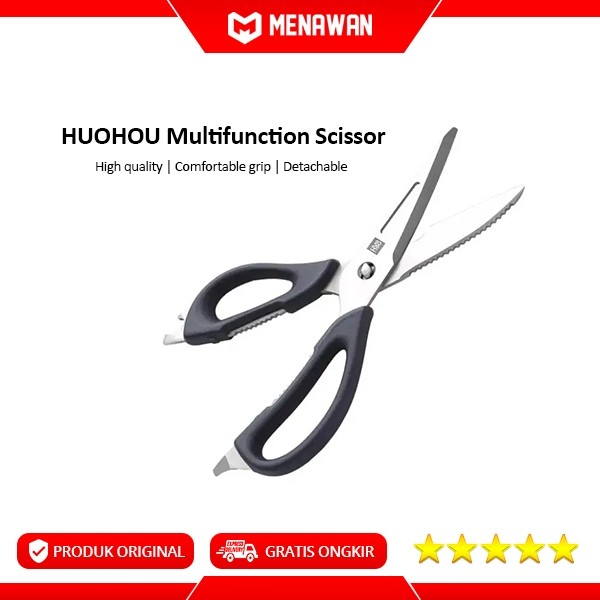 

HUOHOU Multifunction Kitchen Scissor Gunting Bahan Baja Besar Multifungsi Original