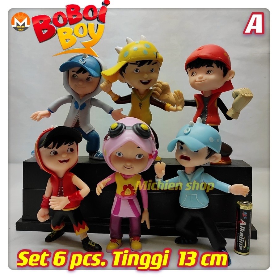 /Mainan Anak/Topper cake Boboiboy Supra Halilintar set 5pcs.