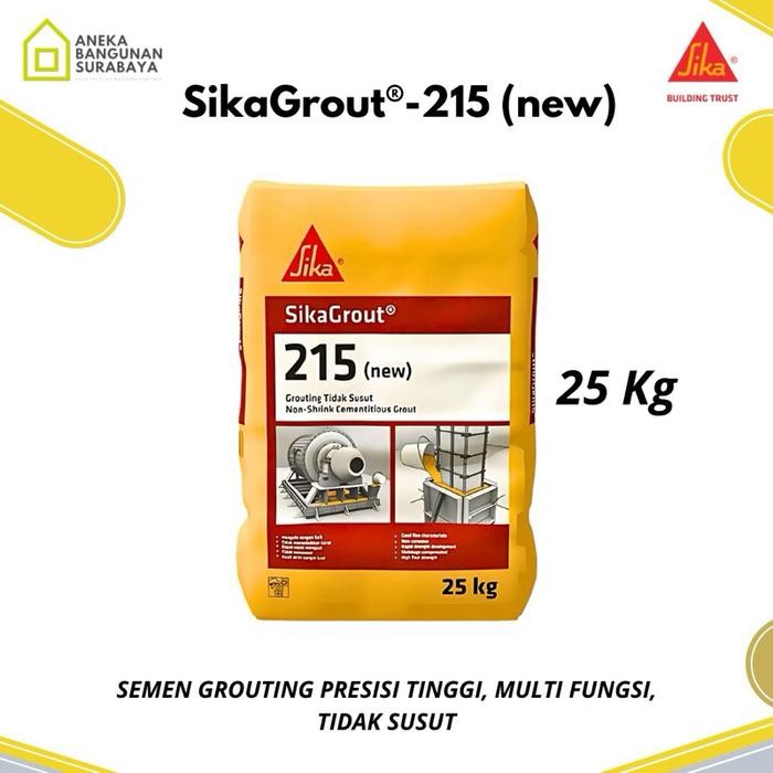 PREMIUM SikaGrout 215 25kg Kurir Instant - Sika Grout Bahan Grouting untuk Berbagai Aplikasi Beton -