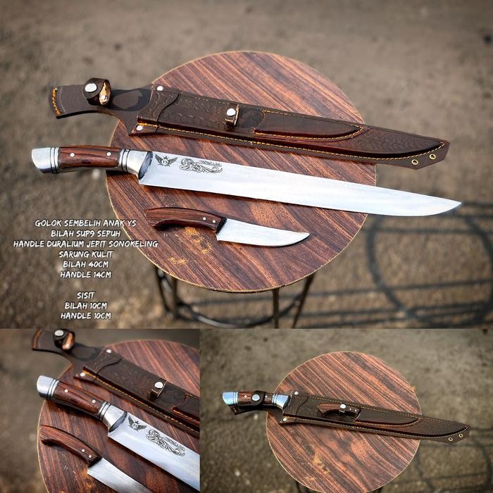 PREMIUM GOLOK PISAU SEMBELIH SET 2024 SUP9 SEPUH