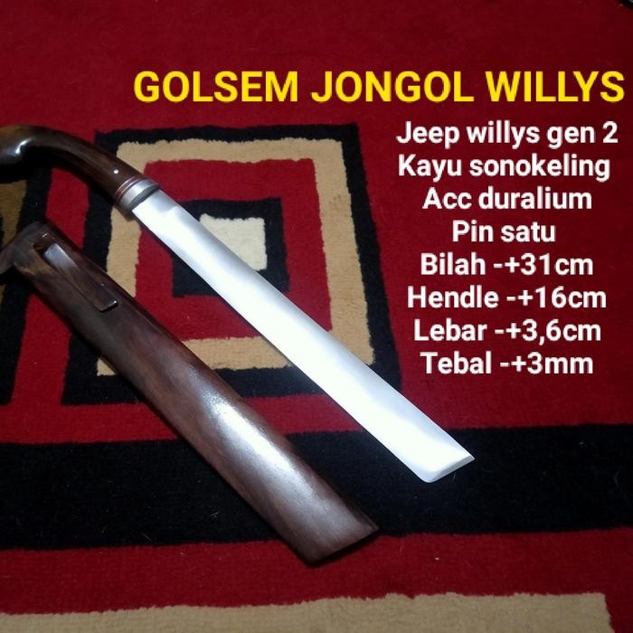PREMIUM GOLOK SEMBELIH JEEP WILLYS NATURAL GOLOK SEMBELIH JENGKOLAN
