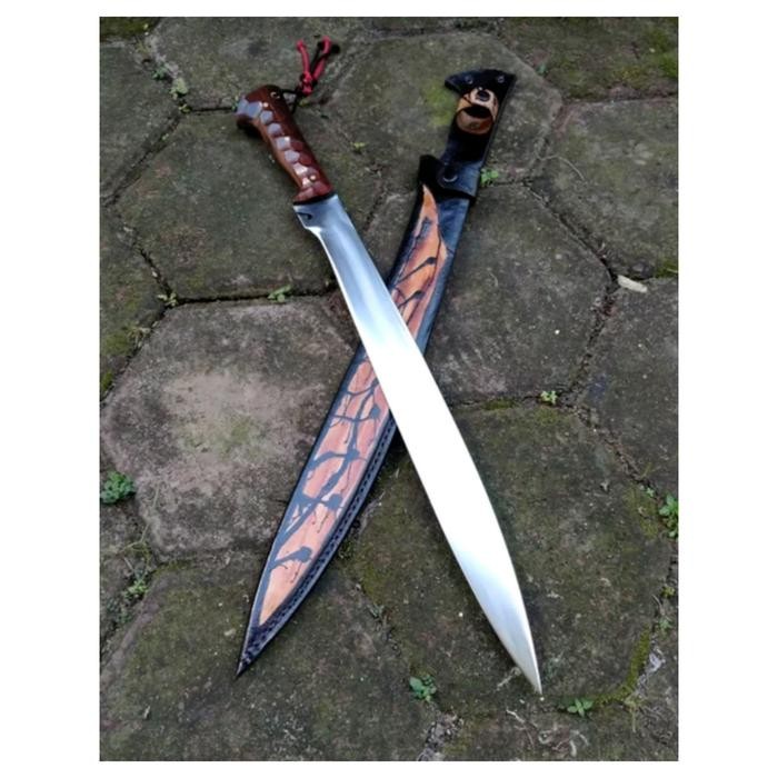 PREMIUM PISAU SEMBELIH GOLOK SEMBELIH LORENG BRAYAK