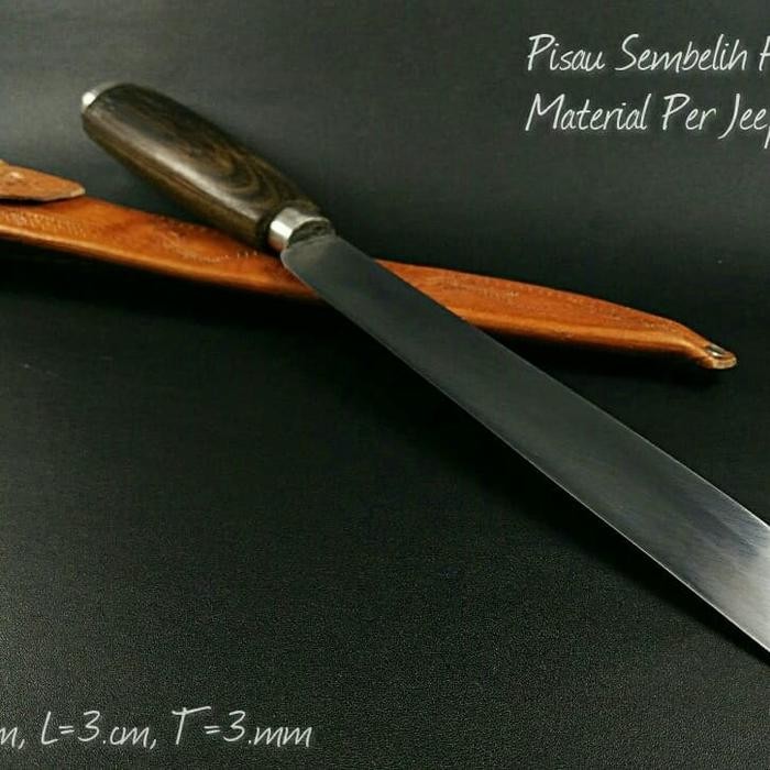 PREMIUM Pisau Sembelih Serbaguna Super Tajam Material Per Jeep Willys 1 20cm