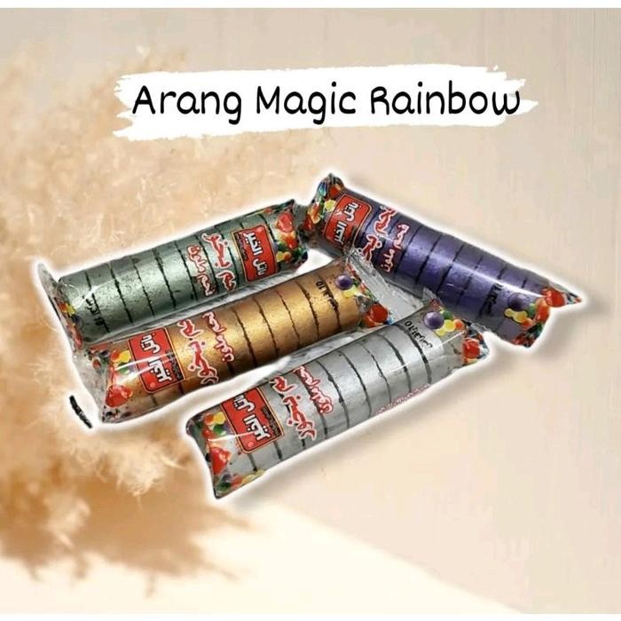 PREMIUM arang magic rainbow arang warna warni arang briket
