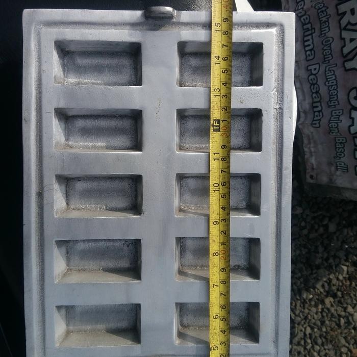 PREMIUM cetakan kue balok + tutup arang