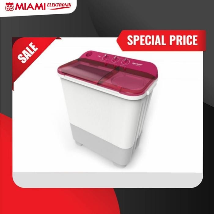 Mesin Cuci Sharp 2tabung 7kg EST75NT / Twin Tub Sharp EST 75NT
