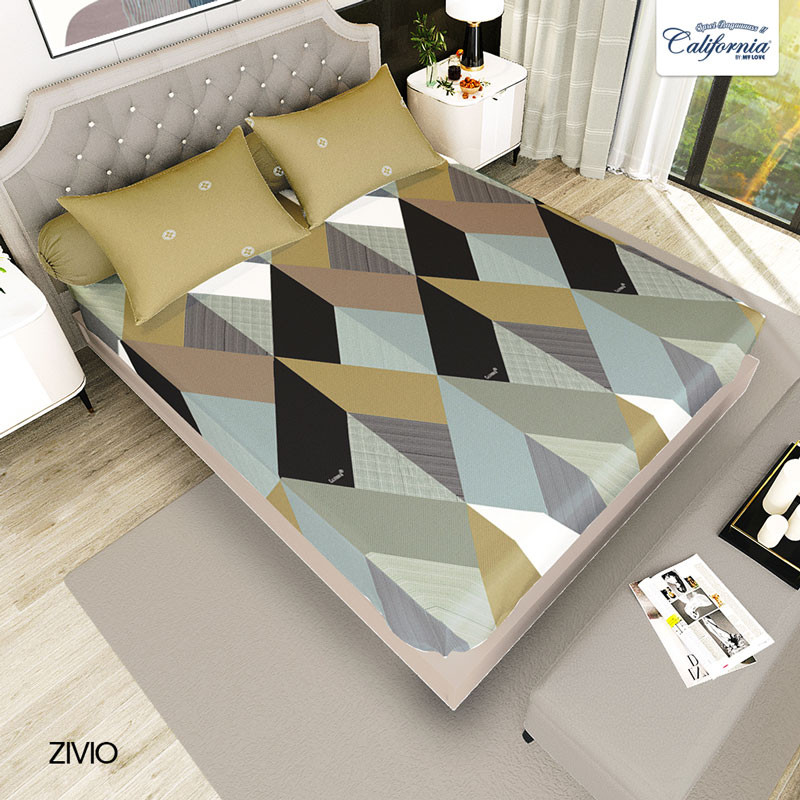 S3NdToday,,CALIFORNIA Sprei King Fitted 180x200 Zivio -good