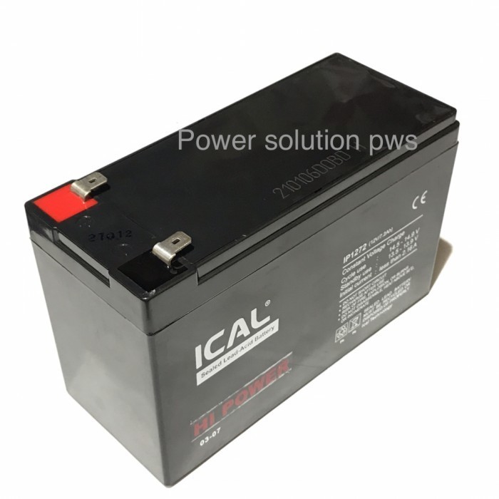 [Expert] Accu Aki Baterai Batere Kering UPS ICA / Aki ICAL IP1272 12V 7.2Ah