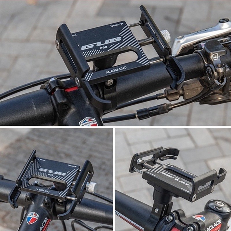 Holder GUB P10 Phone Holder Sepeda Motor GUB Alumunium Tempat Dudukan Sepeda Motor Gub Holder