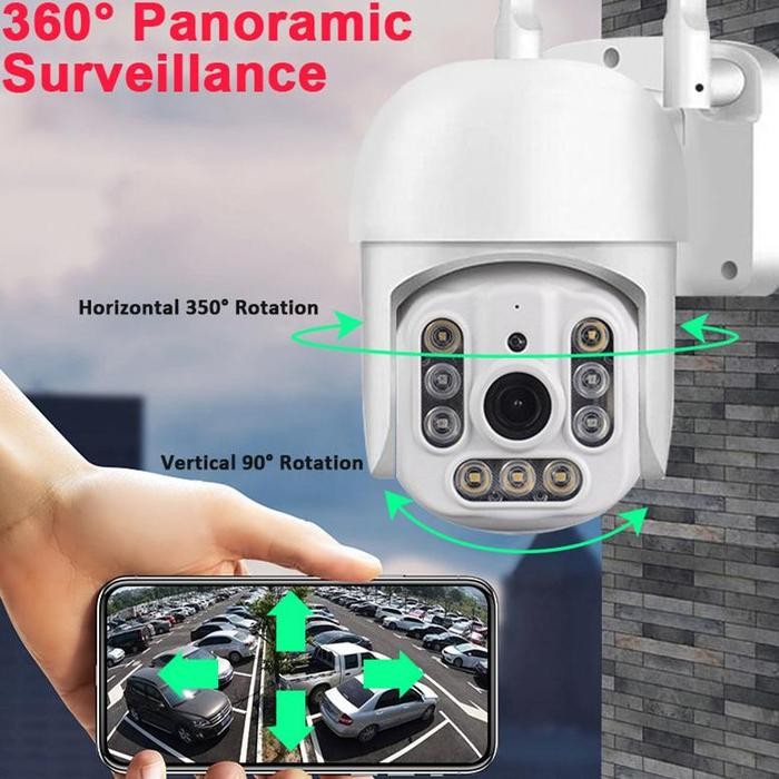 READY ALLGER CCTV V380 Pro Kamera HD 1080P Wifi Satu Paket Lengkap Dual Lens Outdoor Waterproof