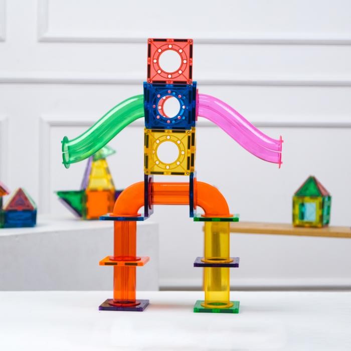 LarisMainan- Tinkermags Ball Run Magnetic/Magnetic Ball Run Expansion/Marble Run