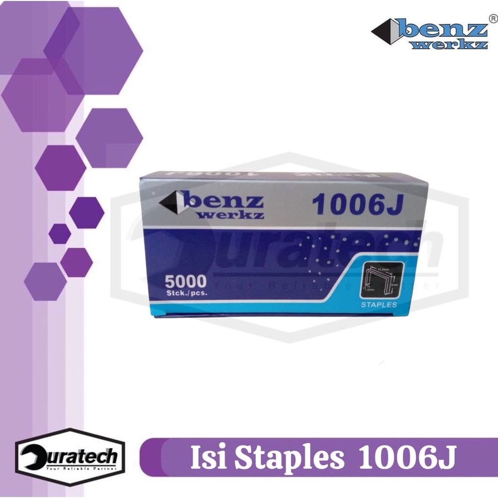 Isi staples tembak 1006J / isi staples angin kompresor Benz Werkz /Isi staples tembak 1006J / isi