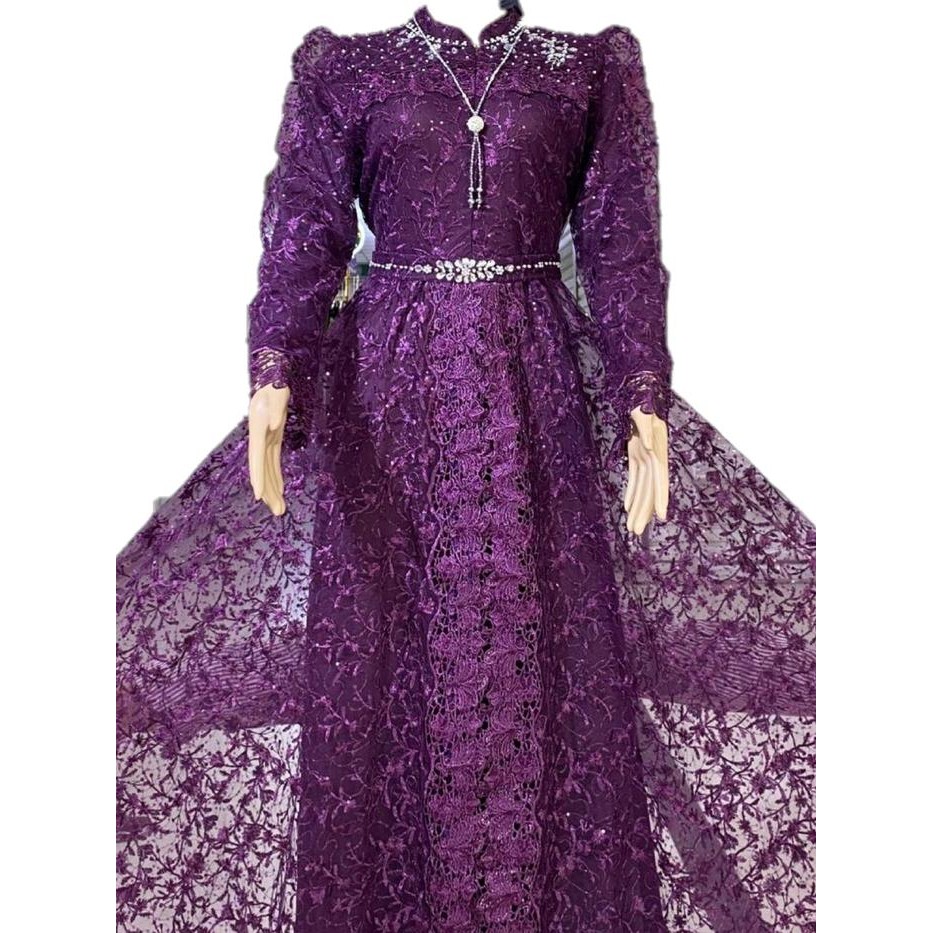 JUMBO KIKI GAMIS Tille/GAUN MUSLIM WANITA/TILLE GAMIS PESTA/LD 130 CM PANJANG BAJU 140 CM Dress Maxi