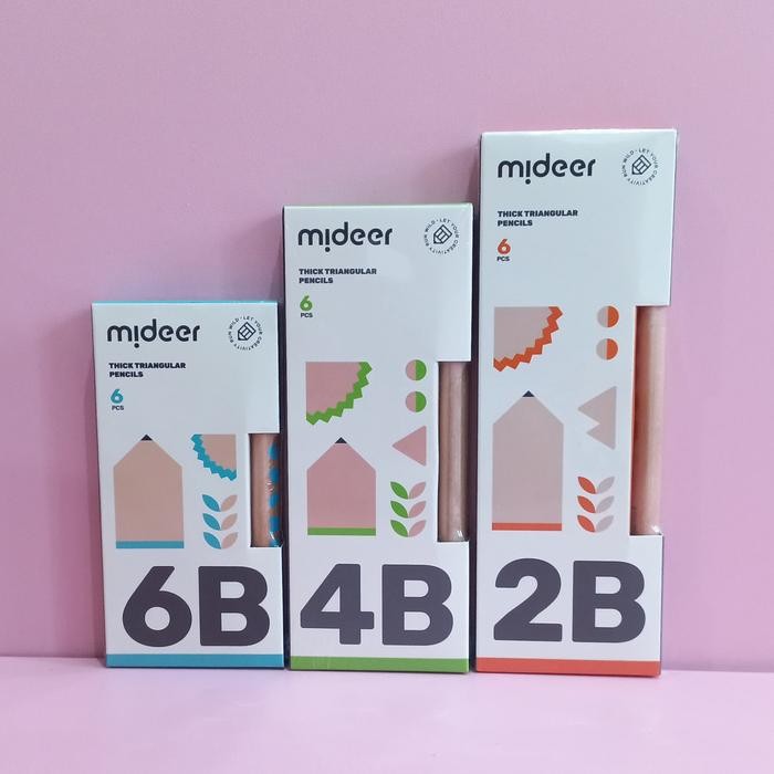 

Ready JT Mideer Thick Triangular Pencil Pensil 2B 4B 6B Pensil Segitiga LIMITED