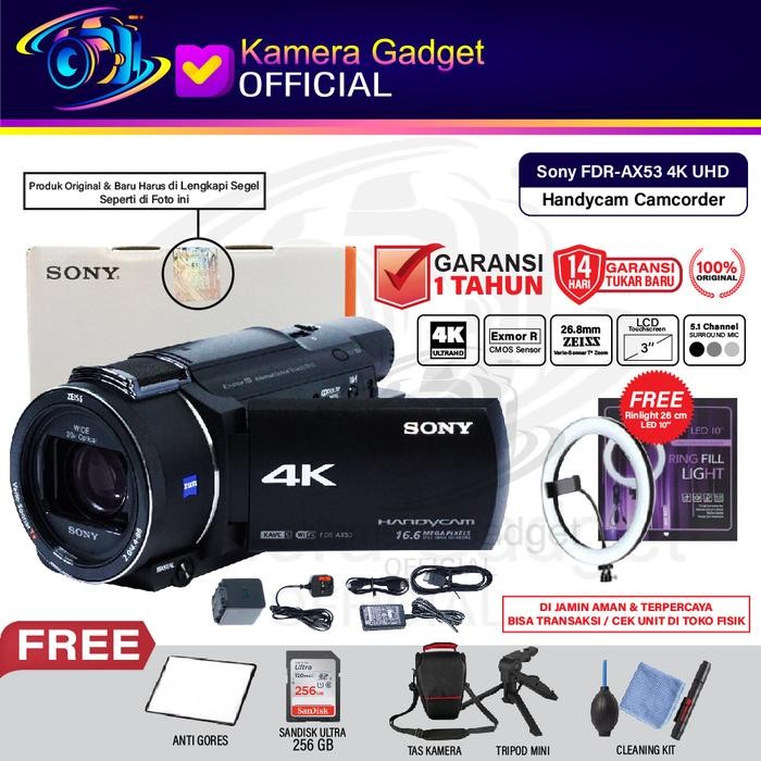 Sony FDR-AX53 4K Ultra HD Handycam Camcorder AX 53