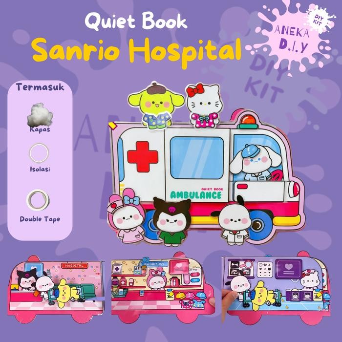 TERLARIS Quiet Book / Busy Book / Buku Busy Book DIY Mainan Sanrio Mainan Edukasi Busy Book Buku