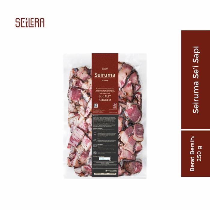 

Caraka.store1 SEIRUMA - Se i Sapi / Daging Asap (250 gram) + Sambal Lu'at