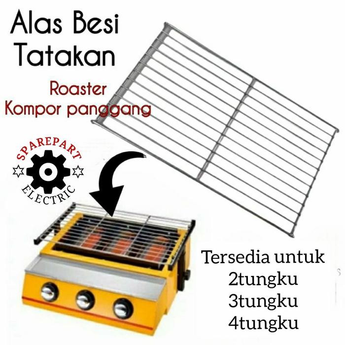 ALAS BESI / TATAKAN UNTUK KOMPOR PANGGANG SOSIS - ROASTER PANGGANGAN