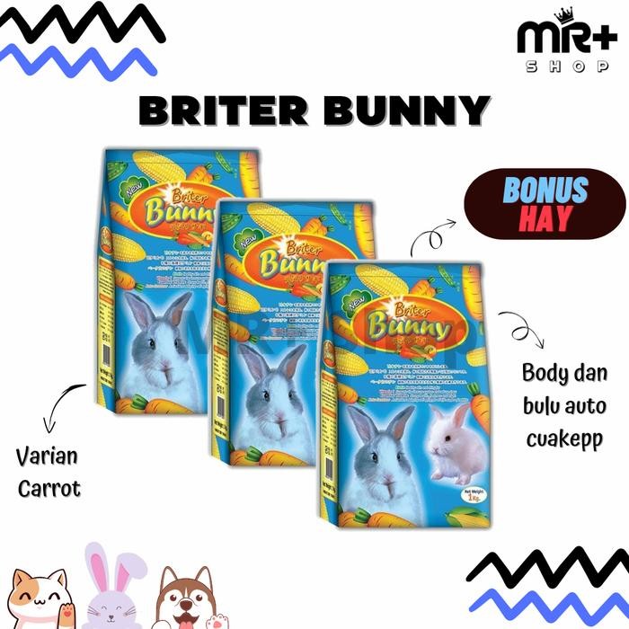 Pawretty- MAKANAN PAKAN KELINCI BRITER BRITTER BUNNY RABBIT FOOD 1KG