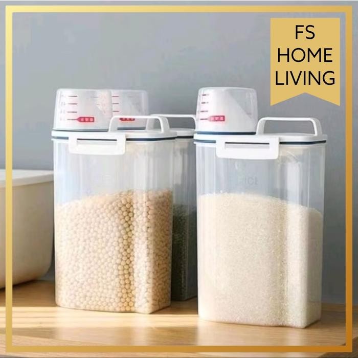 PENAWARAN SPESIAL KOTAK PENYIMPANAN BERAS KACANG MULTIFUNGSI / RICE STORAGE 2KG SKL
