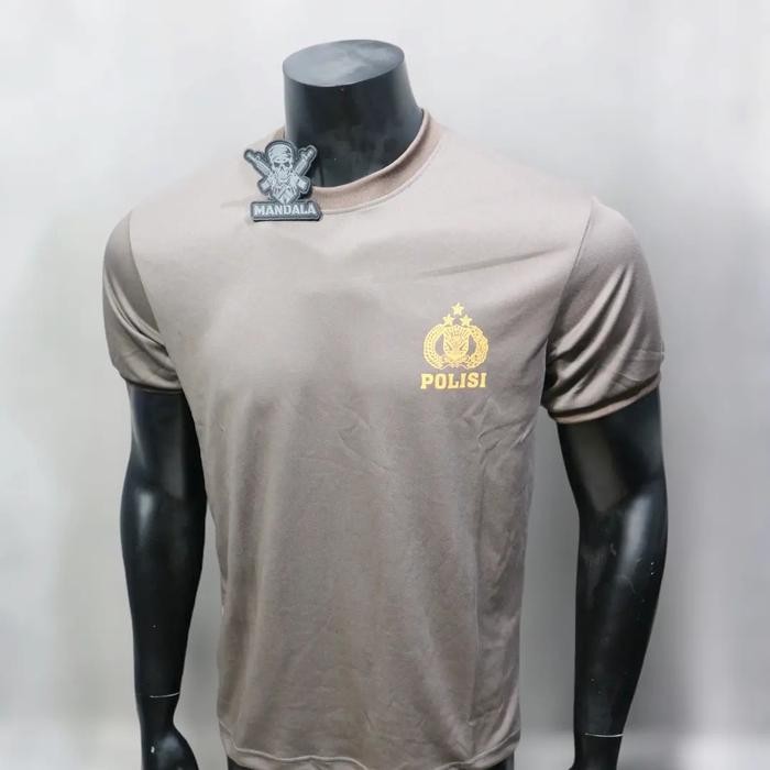 KAOS DALAM POLRI BAHAN DRYFIT / KAOS POLRI BAHAN JERSEY