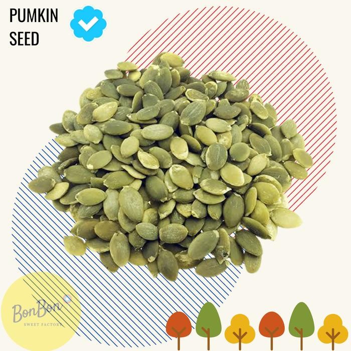 

PUMKIN SEED 250 GR / KUACI BIJI LABU HIJAU KUPAS MENTAH / PUMKIN SEEDS