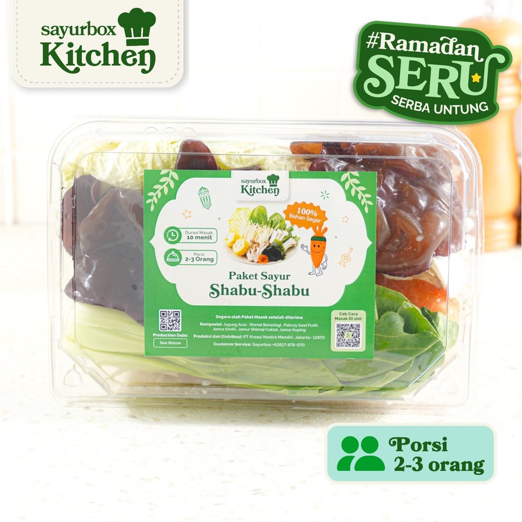 

Sayurbox Kitchen Paket Sayur Shabu-Shabu 1 pack