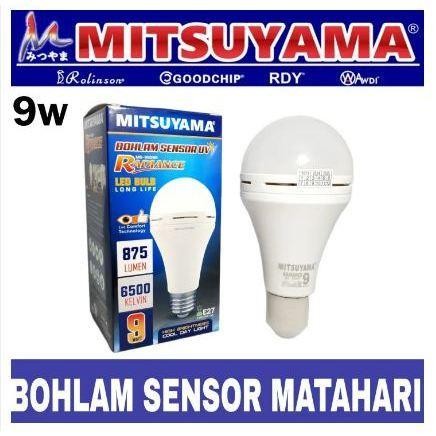 ID LAMPU LED SENSOR CAHAYA 12W , 9W MITSUYAMA / LAMPU SENSOR CAHAYA 9W - 12W / LED SENSOR 9W - 12W