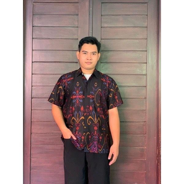 KEMEJA ENDEK PRIA LENGAN PENDEK NYAMAN