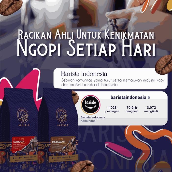

Terlaris- Arutala X Barista Indonesia Delimukan Blend 500 Gram