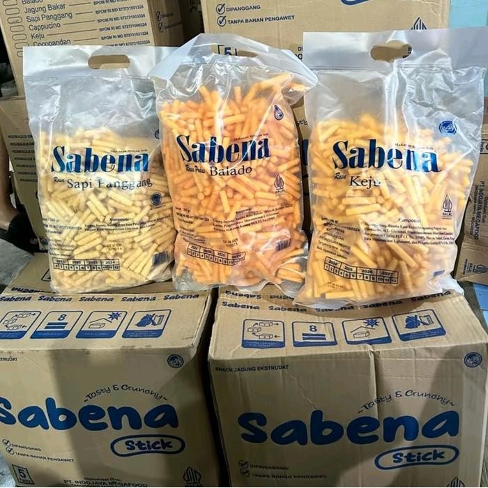 

Terlaris- Sabena Stick 1 Karton Isi 5 Pack Bisa Mix Rasa Uk 370G - Nail Snack Food