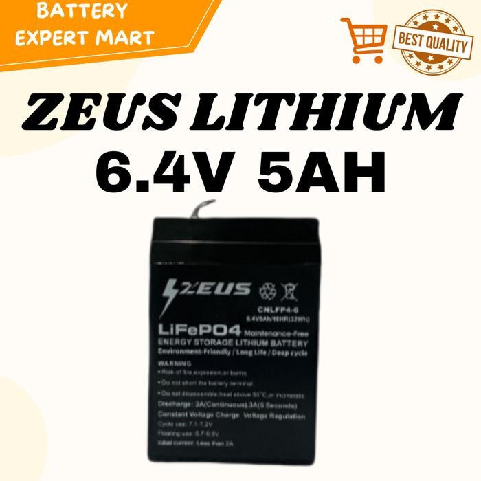 AKI TIMBANGAN DIGITAL 6.4V 5AH ZEUS LITHIUM