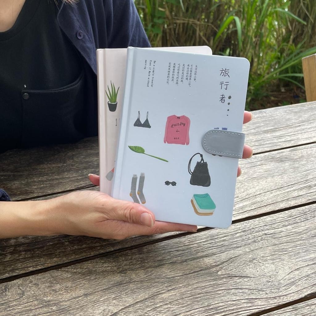 

Diary B6 Tutup Magnet Aesthetic Journal Book Girl Cactus City Buku Catatan Kekinian