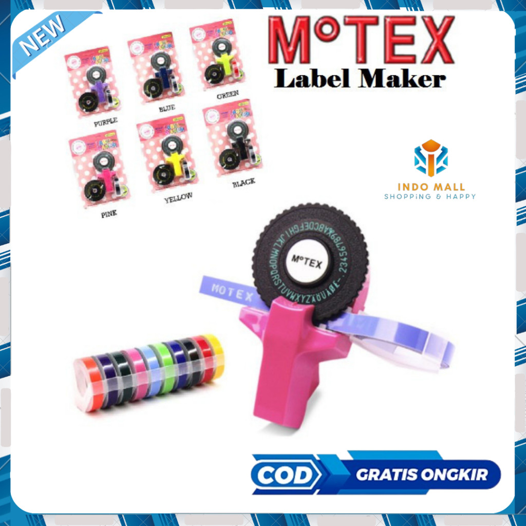 

MOTEX label dymo embossing 3D label maker Indomall