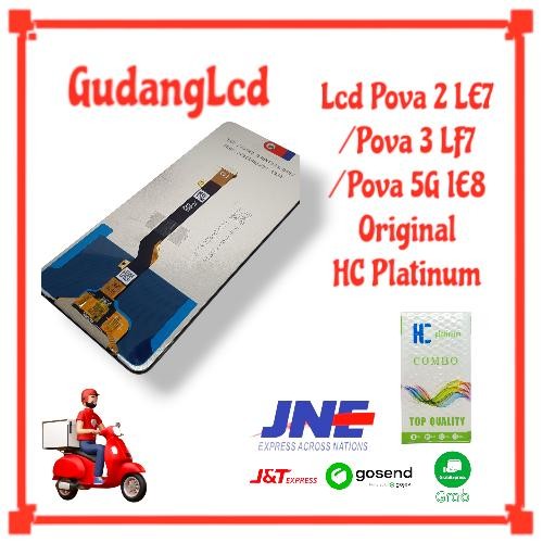 Lcd Touchscreen Tecno Pova 2 Le7/Pova 3 Le7/Pova 5 Le8 Original Siap Proses