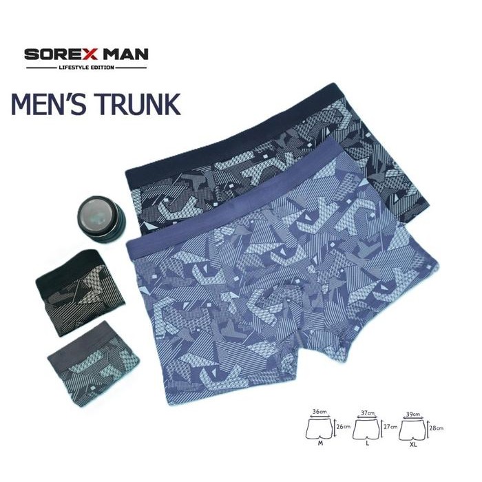 CELANA DALAM BOXER PRIA SOREX MAN KATUN MOTIF 2PCS