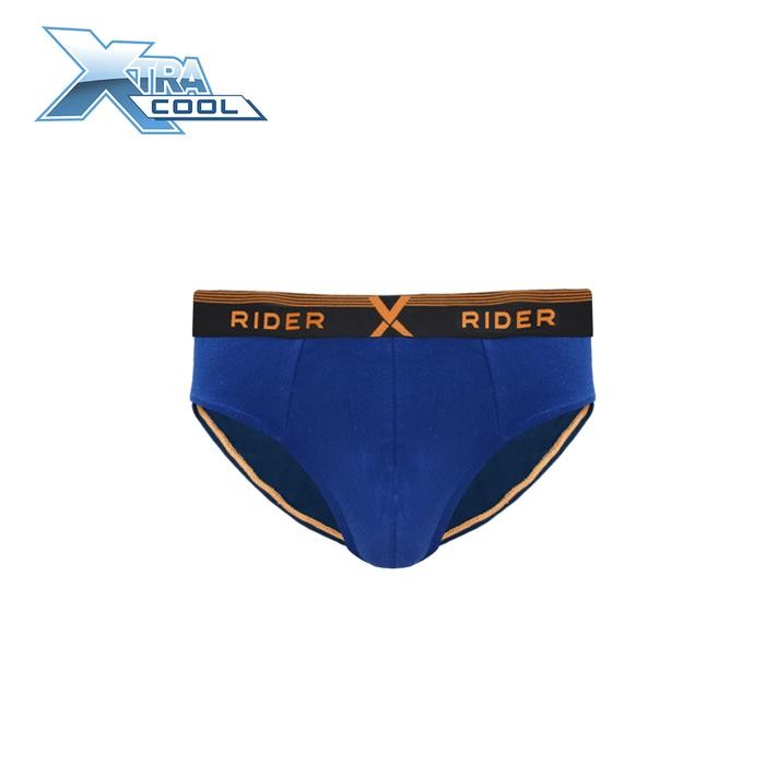 Rider Xtracool R881B Celana Dalam Pria Mini Brief Poliester Isi 3 Pcs Katun Lembut