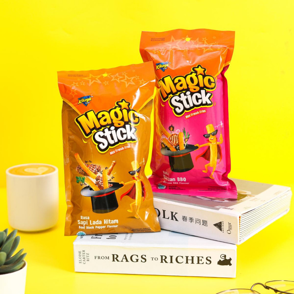 

MAGIC STICK 30PCS SNACK ANEKARASA MURAH ENAK Rendah lemak Alami Cemilan Keripik kentang Potato chips