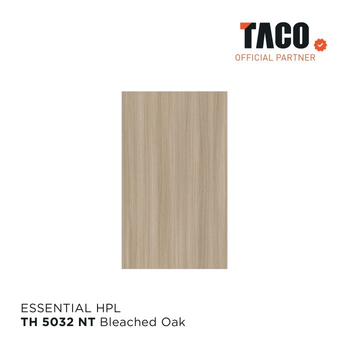 TACO Laminate HPL Serat Kayu Per 1 Lembar 122CM X 244CM - TH 5032 NT Bleached Oak