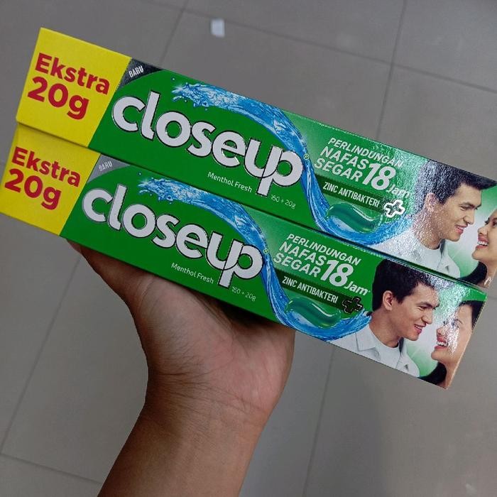 PASTA GIGI CLOSE UP @160 GR+20 GR, (2pcs) close up